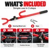 Telescopic Steering Wheel Lock for Vehicle Security – Adjustable U-Shaped