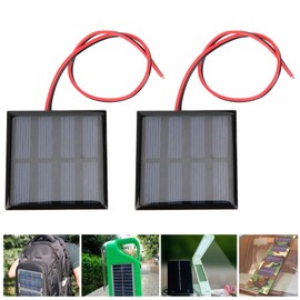 Cuifati Mini Solar Panel, 5Pcs DIY Cells Solar System Kits, 60 x 60MM Mini Solar Cells, for solar lawn lights, solar landscape lights