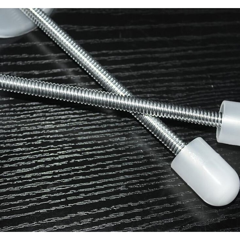 UPSTORE 2 Pair Plastic Clear Transparent Professional Adjustable Length Shoe