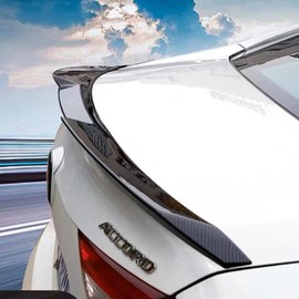 MUCO Trunk Lid Rear Spoiler for Honda Accord 2018 2019 2020 2021 10th Gen 4 Door Sedan-JDM Akasaka Style Trunk Spoiler Wing-Carbon Fiber Look