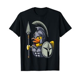 Spartan Rubber Duck Sparta Spartan Warrior Duckling T-Shirt