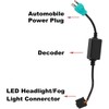YEEGO DIRECT H4 HB2 9003 LED Headlight Decoder Anti-Flicker Harness