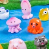 Teenzee 52 Pcs Mini Resin Animals 52 Styles Variety Tiny