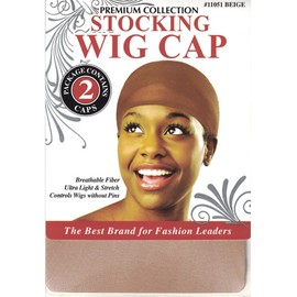 Donna's Premium Breathable Fiber Ultra Light Stretch Stocking Wig Cap (Beige)