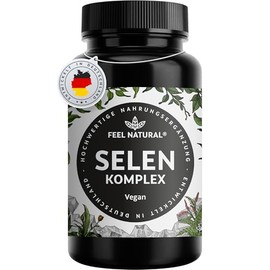 Selenium High Dose: 200 μg Selenium – 365 Tablets – Highly Bioavailable thanks to 3 High-Quality Selenium Forms: Sodium Selenite, L-Selenomethionine, Selenium Yeast – Laboratory Tested and Produced in Germany