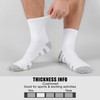 HeySocks Mens White Quarter Socks - Thin Athletic Running Hiking