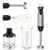 Bonsenkitchen 4-in-1 Immersion Blender Handheld, 20 Speeds Hand Blender with