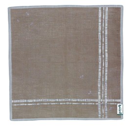 Yamamoto Hitoto Shoten Kichiseki Handkerchief Banded Gray [1169-B] Made in Japan Japanese Pattern Inbound Souvenir