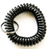 100PCS Black Color Soft Spring Spiral Coil Elastic Wrist Band