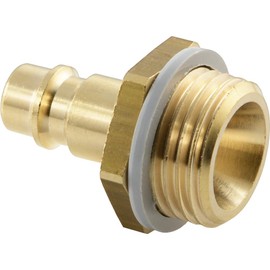 Fitting Parts G 1/4 Inch Coupling Plug with Male Thread NW 7.2 Brass Standard Coupling Plug Nipple Including Sealing Ring Compressed Air Connection