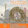 AAINHeavy Duty Chain 3/8" x 20" G80 Tow Chains with
