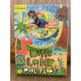 Playtek Pool Float Dino Land Dinosaur Pool Floatie Kids Children Summer Hot Weather Fun