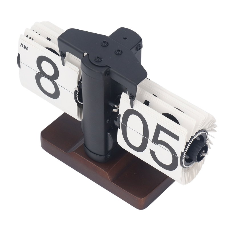 Digital Flip Dоwn Clock Retro Wooden Mechanical Flip Clock Desktop
