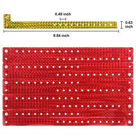 100 Pcs Plastic Holographic Wristbands, Party Wristbands Waterproof Colored Vinyl Wristbands for Events Parties Festival Concerts (MULTIPLE COLORS)