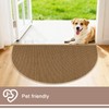 MATIRUG Indoor Door Mat,Half Circle Ultra Thin Doormat,Non Slip Washable