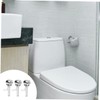 Tofficu 3Pcs Toilet Tank Buttons Reusable Close Stool Replacement Accessories
