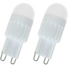 SQXBK G9 2PCS 110V 3W Warm White Mini Dimmable 360
