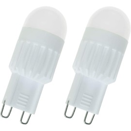 SQXBK G9 2PCS 110V 3W Warm White Mini Dimmable 360 Degree Ceramic High Power LED G9 Bulb Light for Home, Building, Entertainment Lighting