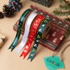 4 Rolls Christmas Ribbon, 3/4 Inch Wide 90 Yards Christmas