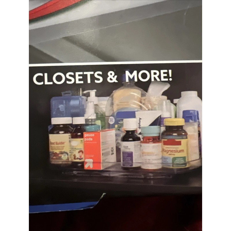 Kitchen SMART SPIN 360° Rotating Organizer Refrigerator Laundry Kitchen Cabinet