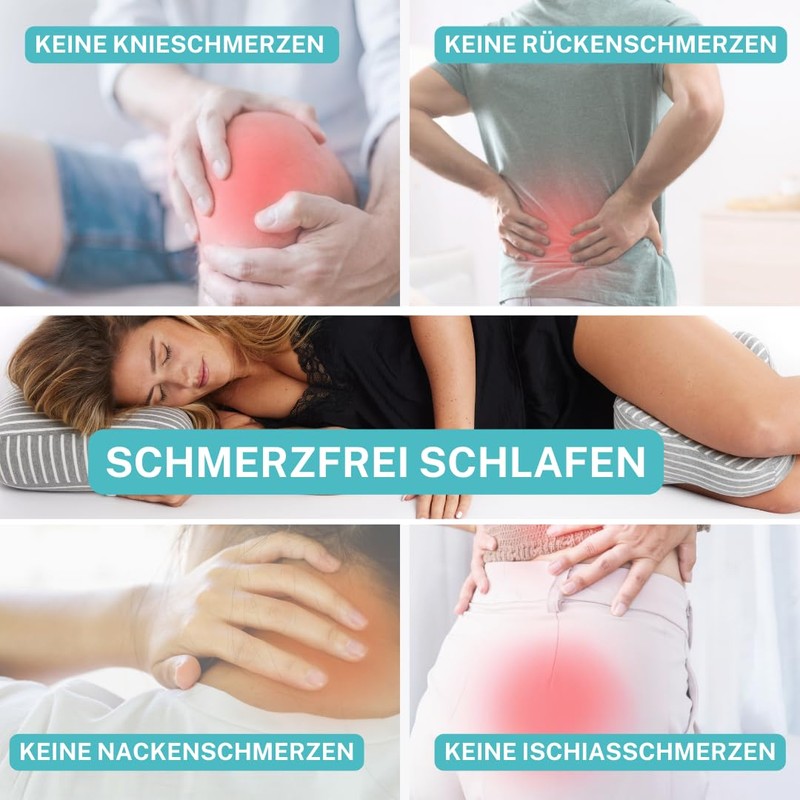 MARTneck® Knee Pillow - Orthopaedic Knee Pillow for Side Sleepers,