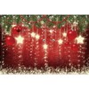 Pnylzzyxh Christmas Backdrops Red Ball Shining Stars Theme Background New Year Backdrop Christmas Party Decoration Banner Children Birthday Party Newborn Party Photo Booth Props 10x8ft