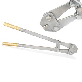 MUSAMED Ortho Long TC Wire Pin & Rod Cutter/Jumbo Pin Cutter/Bolt Cutters - Tungsten Carbide Tip (Golden Handle) for Heavy Orthopedic K-Wires Stainless Steel Surgical Instruments (18" (45cm))