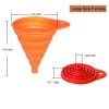 KongNai Kitchen Funnel Set 4 Pack, Small and Large, Kitchen