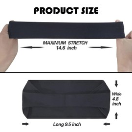 3-Pack Sweat Wicking Headbands for Men, Non-Slip and Breathable Athletic Headbands for Running, Cycling, Yoga, Fitness, and Sports, Stretchy and Comfortable Sport Headbands for Men