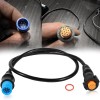 For Garmin 8-Pin Xdcr to 12-Pin Sounder Adapter Cable Fits