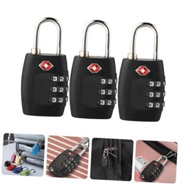 OATIPHO 3pcs TSA Luggage Locks for Suitcases Keyless Combination Padlocks Travel Locks Rustproof Steel Material