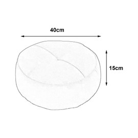 WeiLaiKeQi Round Floor Pillow, Meditation Cushion, Small Decorative Seating Cushion, Meditation Floor Pillow for Floor Seating Office, White