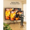 Projector Screen with Stand - 100" Indoor/Outdoor 16:9, 4K HD