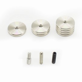 421 Steel Bow Weight, Stainless Steel CNC Manufactured Counterweight Set, Includes 4oz 2oz and 1oz Weights, Compatible with Riser or Stabilizer Comes with 1/4 Screw and 5/16 to 1/4 Screw.