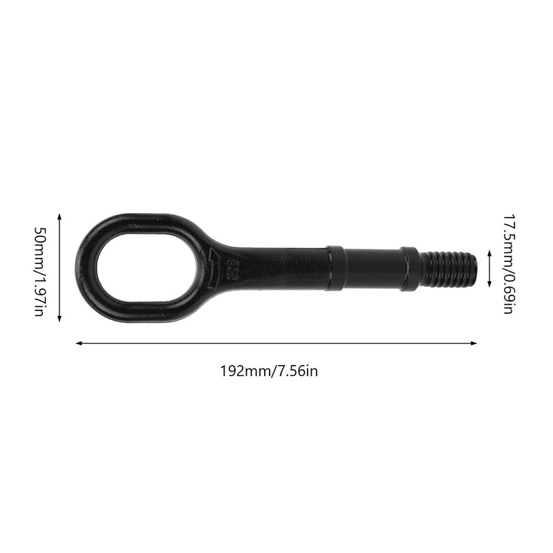 Akozon Car Towing Tow Hook, Black Tow Hook 1T0 805