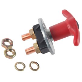 MIDIYA OE NO ï¼š443815432020.Heavy Duty Battery Isolator Switch Disconnect 250 Amp 12V-60V Power Cut Off Power Kill Switch with Cooper Terminal 1000A XY01