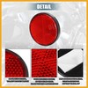 Partuto 8 Pcs Round Stick-on Safety Spoke Reflective Self Adhesive