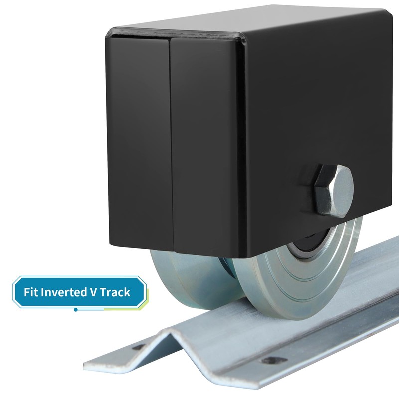 Skelang 4" V-Groove Slide Gate Wheel with Welded Bracket Box,