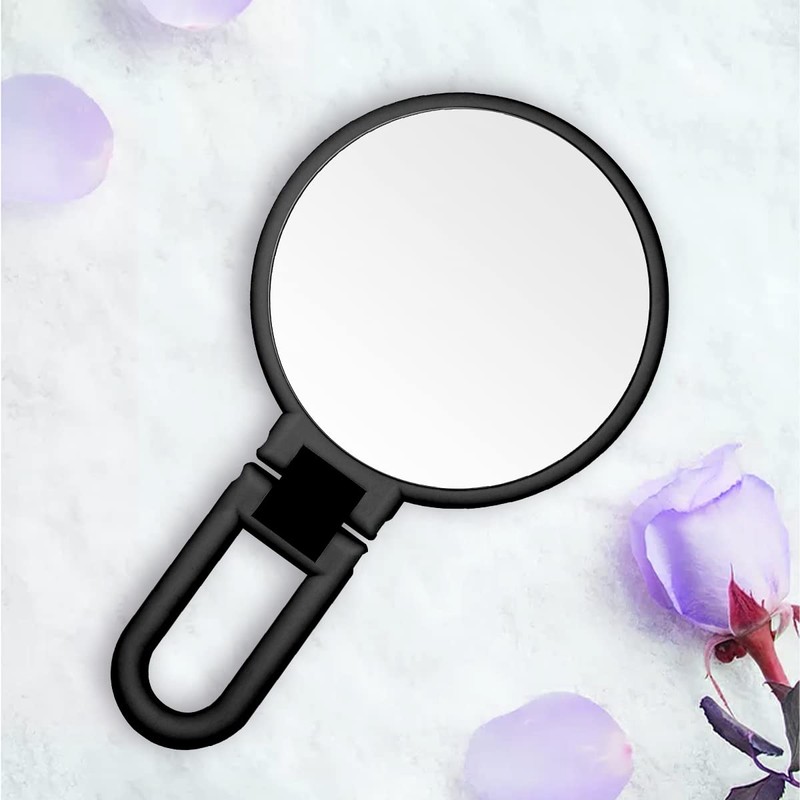 MGLIMZ 1X 15X Magnifying Hand Held Mirror,Double Side Folding Hand