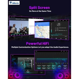 2+64GB Wireless Carplay Stereo for 2012-2014 Toyota Camry Android Radio, Hikity 10.1'' Touch Screen Camry Stereo Dash Kit, Android Auto, GPS Navigation, WiFi, HiFi, Bluetooth, FM, Backup Cam, Black