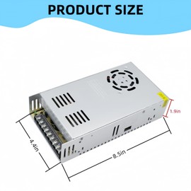 24V 16.5A 400W Led Lights Power Supply, Converter for Led Lights, 240V to 24V Converter, Transformer, Adapter for LED Strip Light, Computer Project, 3D Printer