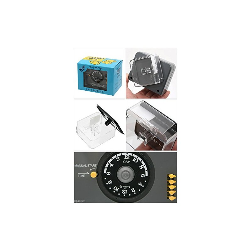 Nissan FOOD TIMER Automatic Feeder for Aquarium Fish, Gray