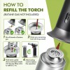Homitt Refillable Butane Torch Lighter Culinary Blow Torch for Desserts