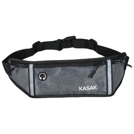 KASAK IMPEX Slim Running Belt, Workout Fanny Pack for Men Women Teenager, Exercise Waist Pack for Phone Holder, Ear Pad holder, Runner Belt for Running Walking Cycling Camping Gym etc