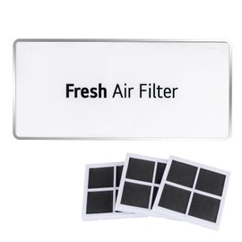 showingo MCR66849208 Filter Cover Decor with LT120F Refrigerator Air Filter 3 pack Replacement for LG Refrigerator Air Filter Cove MCR66849219 MCK703881 ACW75477501 PS12085698 4957379 AP6892370