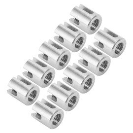 Cross Cable Clamp, 10 Pieces Wire Rope Clips, Stainless Steel Wire Railing Clamp, Wire Rope Cross Clamp Fastener for Indoor and Outdoor Use (M12 5mm)
