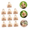 Parliky 10pcs Miniature Woven Baskets Farmhouse Mini Baskets Ideal for