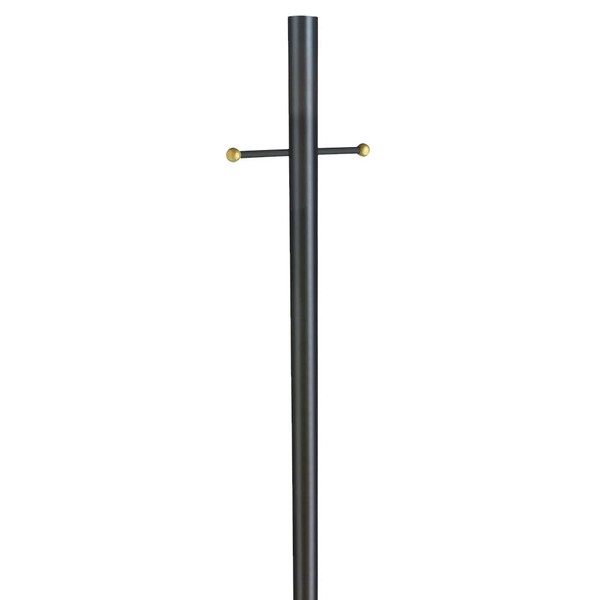 Design House 501817-BRZ Traditional Outdoor Lamp Post with Plastic Cross Arm, for Driveways and Porches, 80-Inch by 3-Inch, Bronze