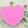 Rainbow Love Heart-Shaped Sticky Note Cube Super Sticky Removable Notes