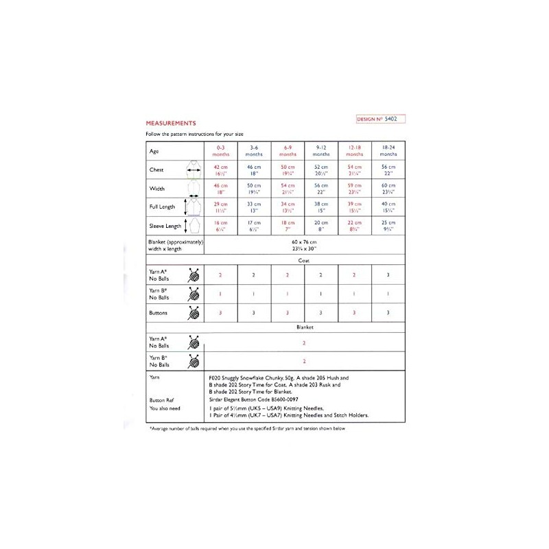 Sirdar Snuggly Snowflake Chunky Knitting Pattern Booklet - 5402 Coat